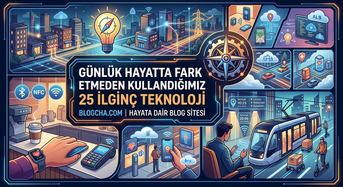 Günlük Hayatta Fark Etmeden Kullandığımız 25 İlginç Teknoloji - Blogcha